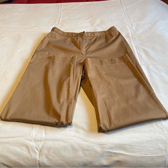 Liz Claiborne-ANISSA Tan Colour High Rise Pant 98% Cotton 2 % LYCRA Size 12 - Picture 15 of 16